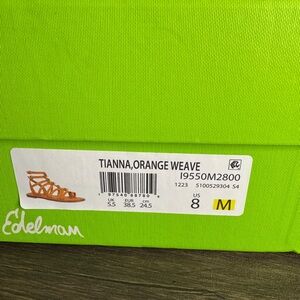 Sam Edelman Orange Weave Sandals